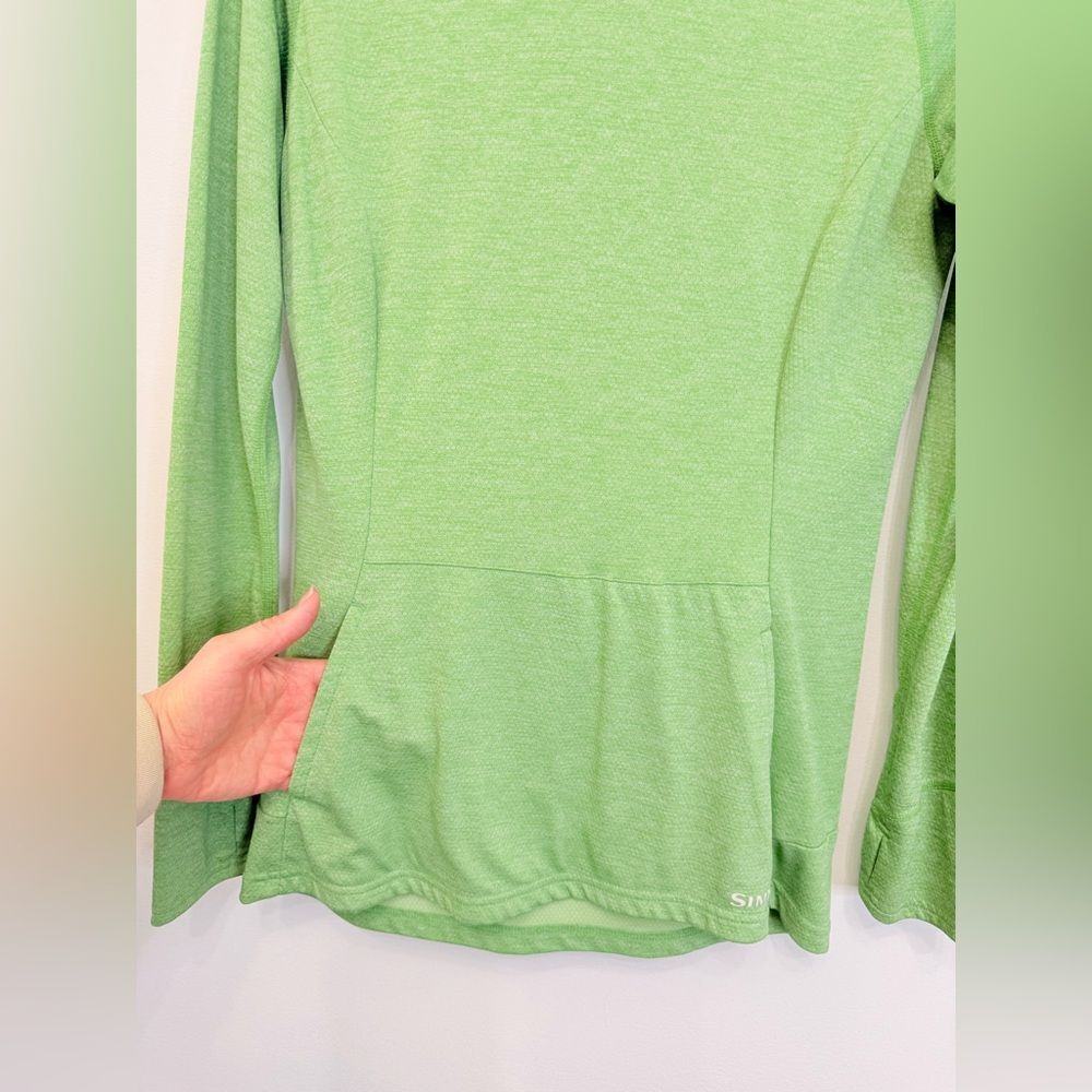 Simms Fishing Bugstopper Hoody Shirt Meadow Green Women’s Small InsectShield - Picture 3 of 12